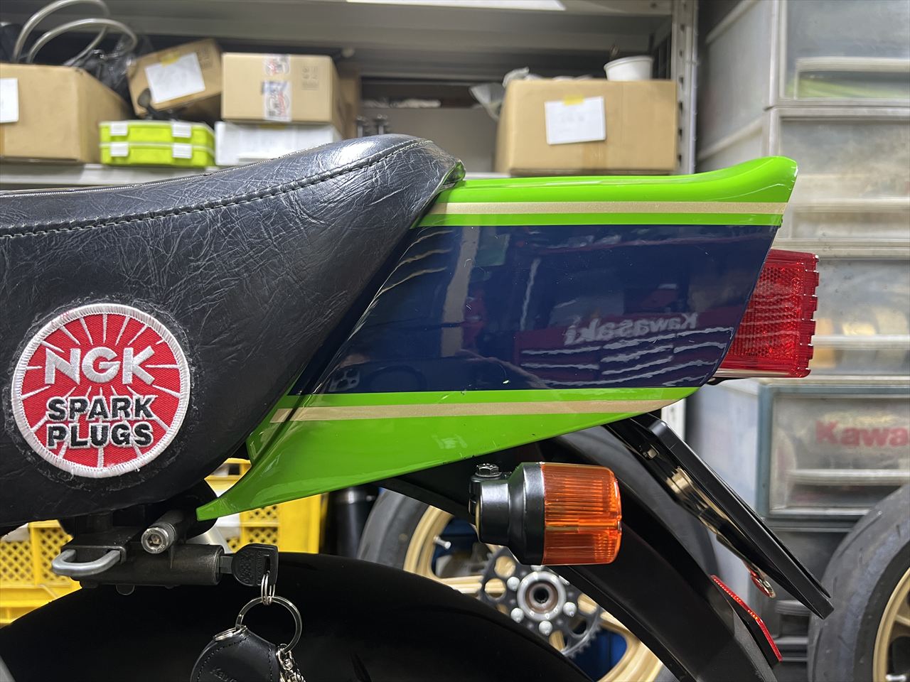 Z1000J1 K.K様 テールカウルチリ合わせ 車検整備 | GREEN GARAGE