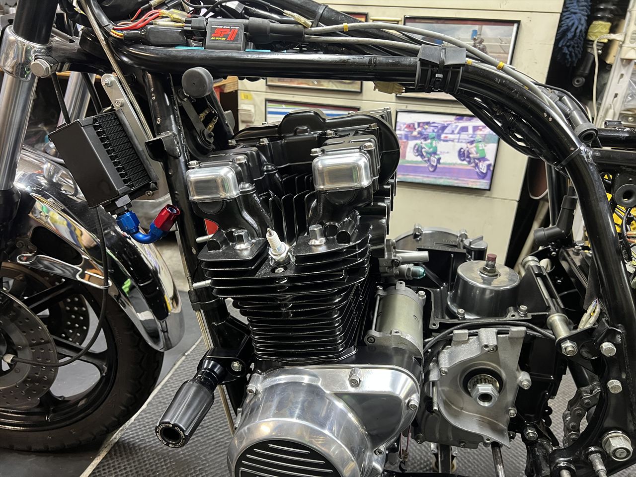 Z750FX1 E.M様 オイルクーラーホース製作取り付け | GREEN GARAGE