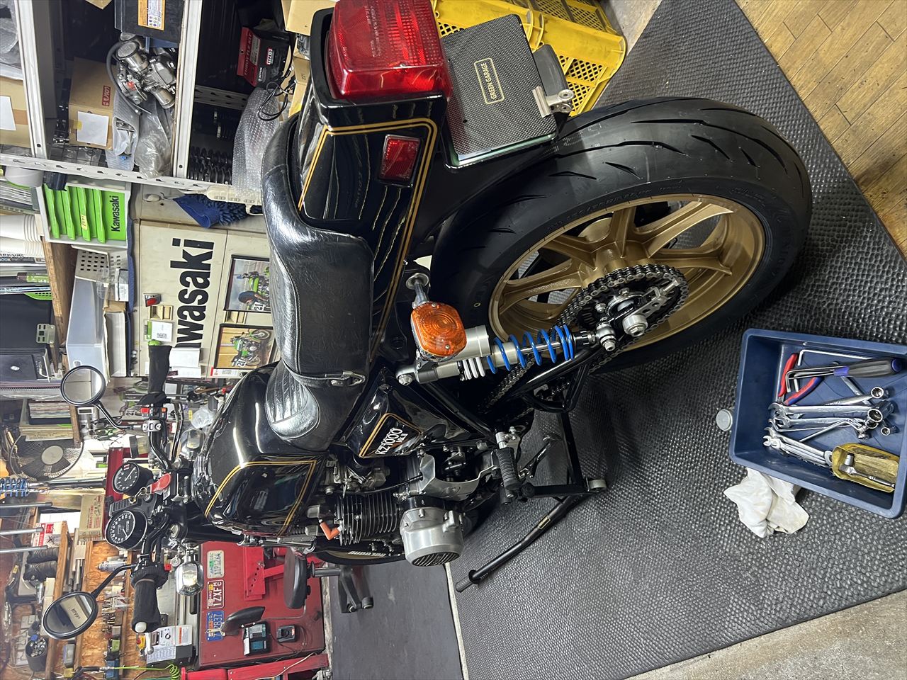 Z1000Mk2 K.Hi様 車検整備の続きと持ち込み検査 | GREEN GARAGE